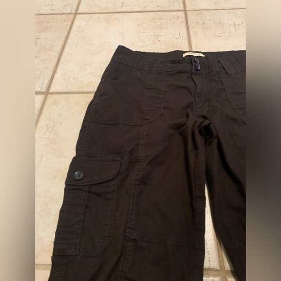 Urban Life Dark Brown Capri Cargo Pants - Size 7/8 - Picture 5 of 8